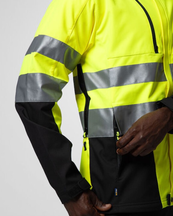 Softshell personnalisable PROJOB 6420 PARKA SOFTSHELL - EN ISO 20471 CLASSE 3/2