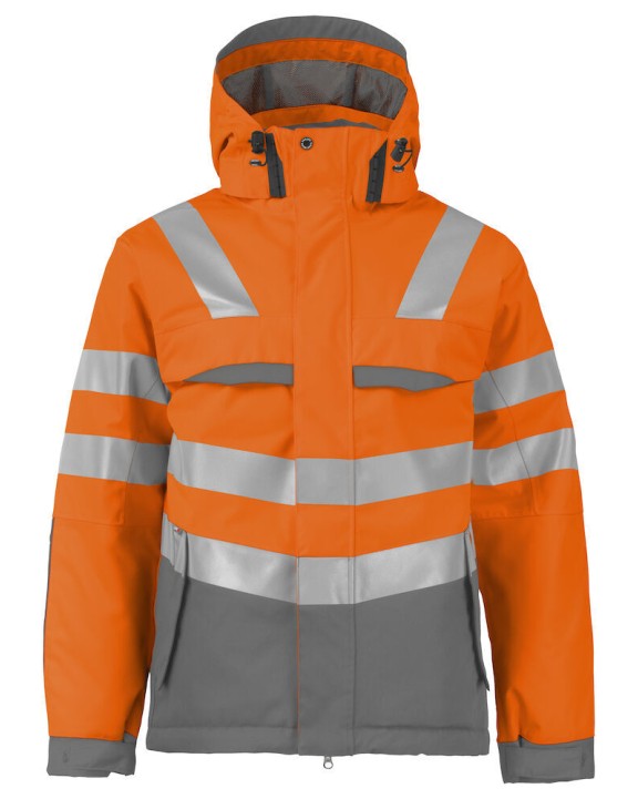 Veste personnalisable PROJOB 6422 PARKA POLYESTER DOUBLEE - EN ISO 20471 CLASSE 3