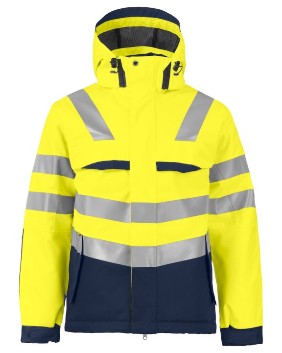 Veste personnalisable PROJOB 6422 PARKA POLYESTER DOUBLEE - EN ISO 20471 CLASSE 3