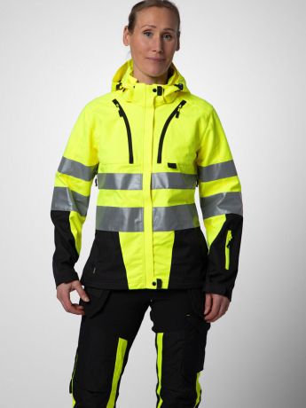 PROJOB 6423 PARKA SOFTSHELL FEMME - EN ISO 20471 CLASSE 3/2
