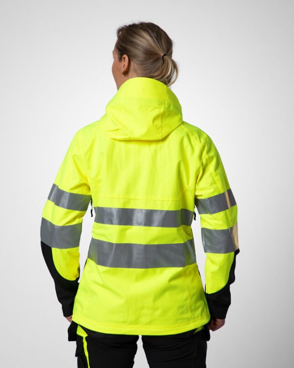 Softshell personnalisable PROJOB 6424 PARKA SOFTSHELL DOUBLEE FEMME - EN ISO 20471 CLASSE 3/2