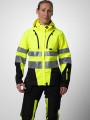 Softshells à personnaliser PROJOB 6424 PARKA SOFTSHELL DOUBLEE FEMME - EN ISO 20471 CLASSE 3/2 jaune/noir