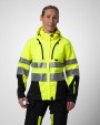 Softshell personnalisable PROJOB 6424 PARKA SOFTSHELL DOUBLEE FEMME - EN ISO 20471 CLASSE 3/2