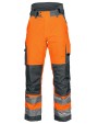 Broek PROJOB 6514 GEVOERDE SIGNALISATIEREGENBROEK EN ISO 20471 KLASSE 2 voor bedrukking &amp; borduring