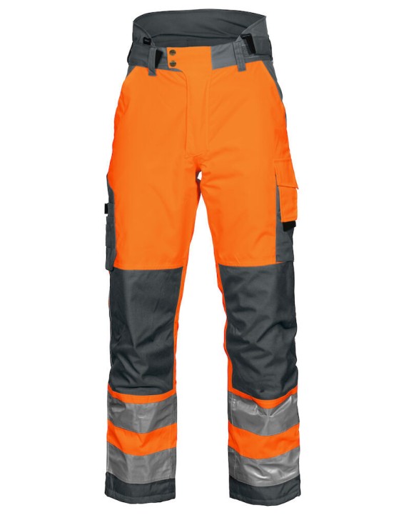 Broek PROJOB 6514 GEVOERDE SIGNALISATIEREGENBROEK EN ISO 20471 KLASSE 2 voor bedrukking &amp; borduring