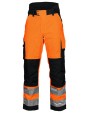 Broek PROJOB 6514 GEVOERDE SIGNALISATIEREGENBROEK EN ISO 20471 KLASSE 2 voor bedrukking &amp; borduring