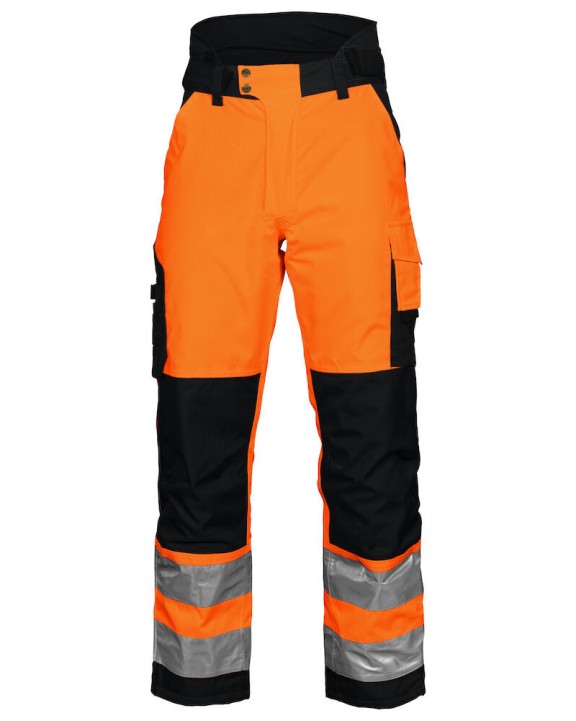 Broek PROJOB 6514 GEVOERDE SIGNALISATIEREGENBROEK EN ISO 20471 KLASSE 2 voor bedrukking &amp; borduring