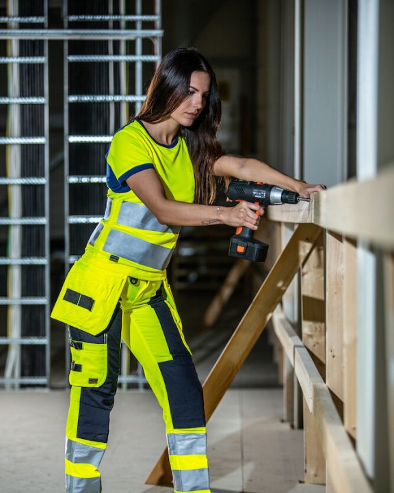 Pantalon personnalisable PROJOB 6519 PANTALON POLYCOTON FEMME - EN ISO 20471 CLASSE 2