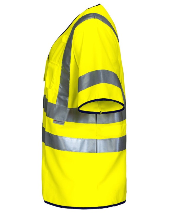 Fluohesje PROJOB 6707 SIGNALISATIEHESJE MET MOUWEN EN ISO 20471 KLASSE 3 voor bedrukking &amp; borduring