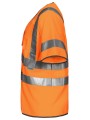 PROJOB 6707 GILET PRIO ZIPPE - EN ISO 20471 CLASSE 3 orange personnalisable