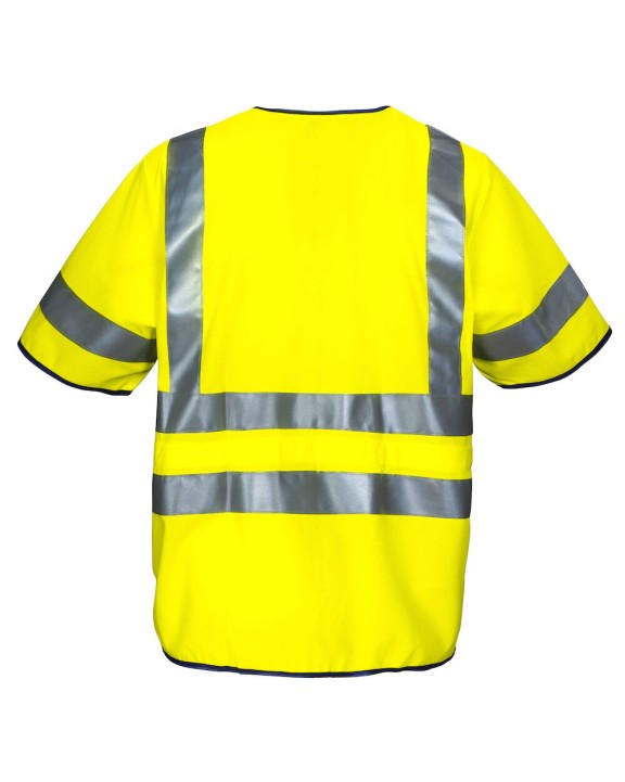 Gilet de sécurité personnalisable PROJOB 6707 GILET PRIO ZIPPE - EN ISO 20471 CLASSE 3