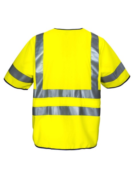 PROJOB 6707 GILET PRIO ZIPPE - EN ISO 20471 CLASSE 3 jaune personnalisable