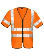 Gilet de sécurité personnalisable PROJOB 6707 GILET PRIO ZIPPE - EN ISO 20471 CLASSE 3