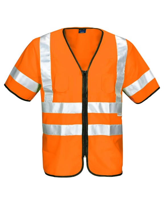 Gilet de sécurité personnalisable PROJOB 6707 GILET PRIO ZIPPE - EN ISO 20471 CLASSE 3