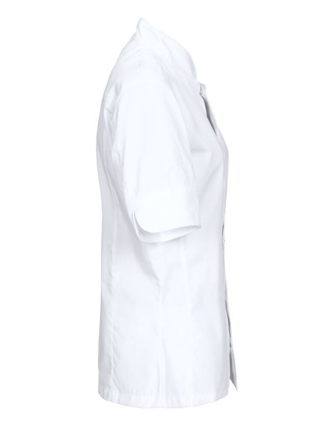 PROJOB 7410 VESTE DE CHEF CUISINIER POUR FEMMES blanc personnalisable