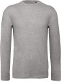 B&C T-shirt bio Inspire homme manches longues gris sport personnalisable
