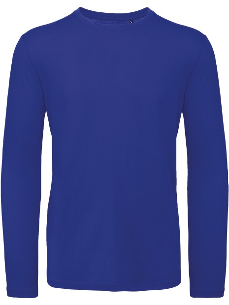 B&C T-shirt bio Inspire homme manches longues cobolt blue personnalisable