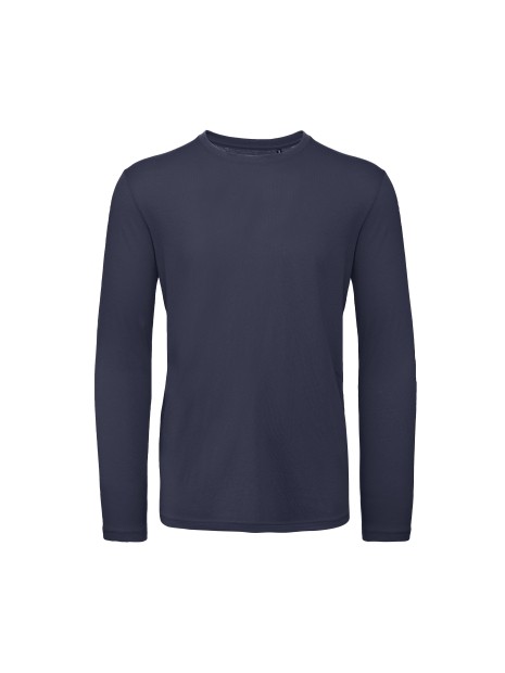 B&C T-shirt bio Inspire homme manches longues Blue Navy personnalisable