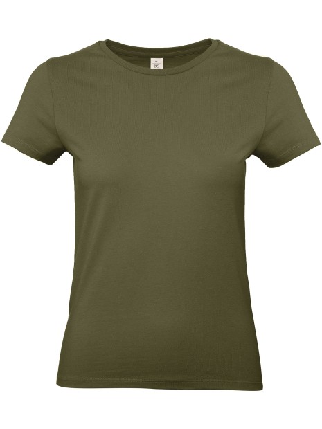B&C T-shirt femme #E190 kaki urbain personnalisable