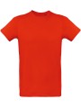 B&C T-shirt bio homme Inspire Plus rouge feu personnalisable