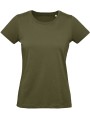 B&C T-shirt bio femme Inspire Plus kaki urbain personnalisable