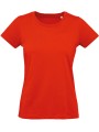 B&C T-shirt bio femme Inspire Plus rouge feu personnalisable