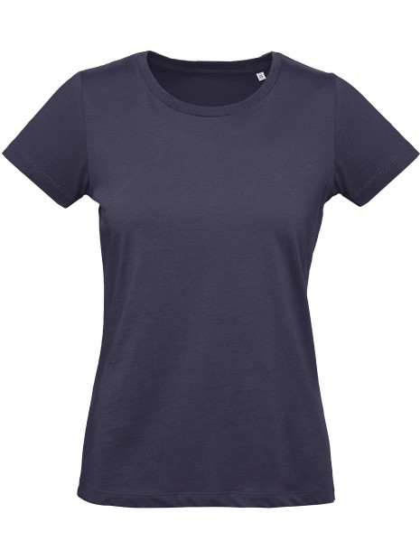 B&C T-shirt bio femme Inspire Plus bleu marine urbain personnalisable