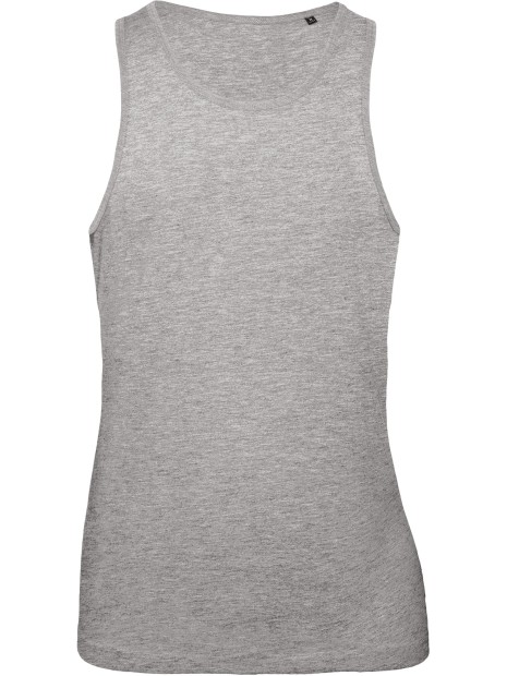 B&C Débardeur bio Inspire homme gris sport personnalisable