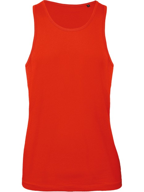 B&C Débardeur bio Inspire homme rouge feu personnalisable