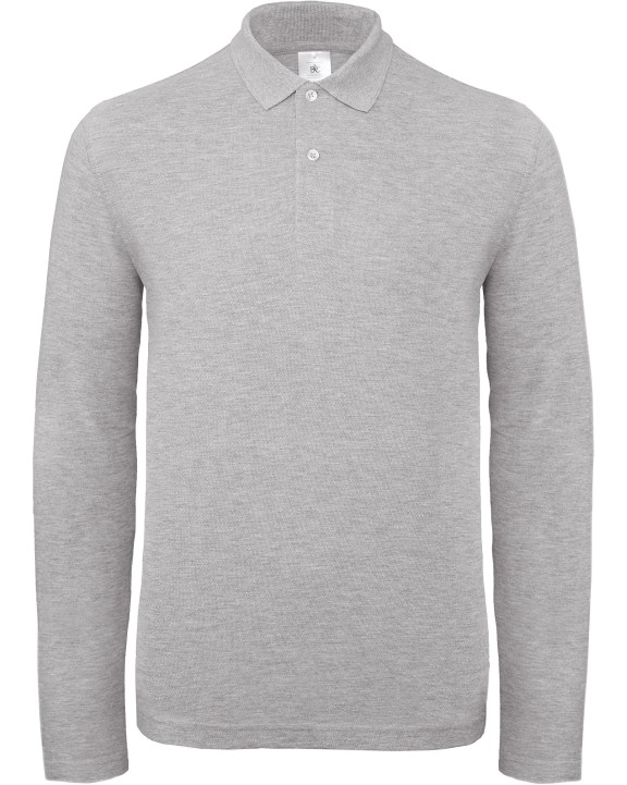 B&C ID.001 Men's long-sleeved polo shirt Poloshirt personalisierbar