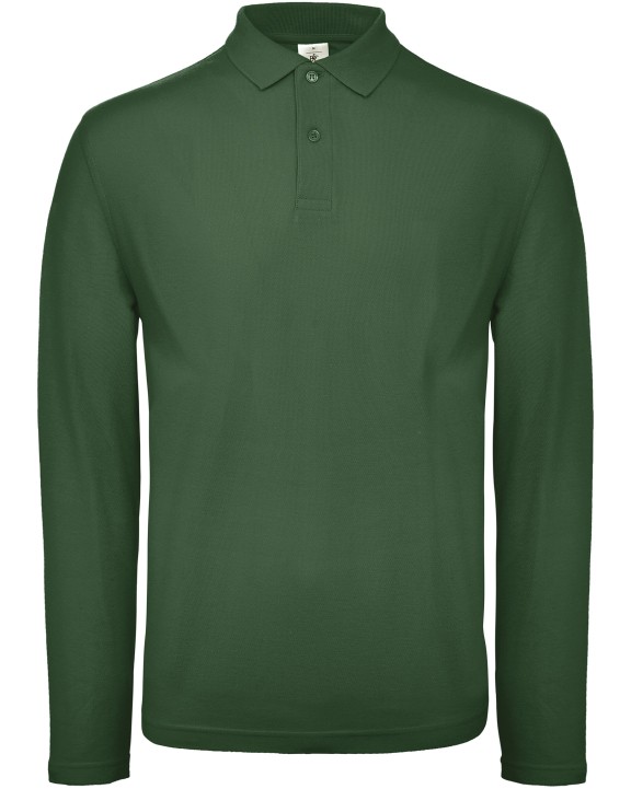 B&C ID.001 Men's long-sleeved polo shirt Poloshirt personalisierbar