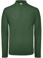 B&C Polo homme ID.001 manches longues vert bouteille personnalisable