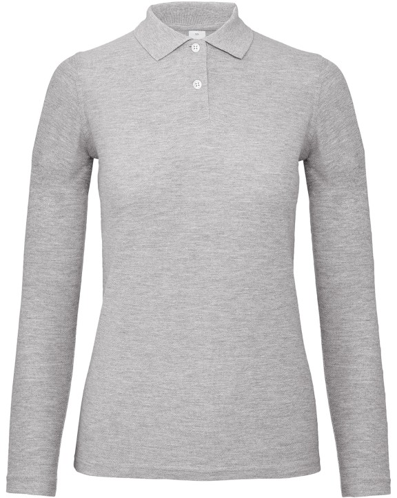 Polo personnalisable B&C Polo femme ID.001 manches longues