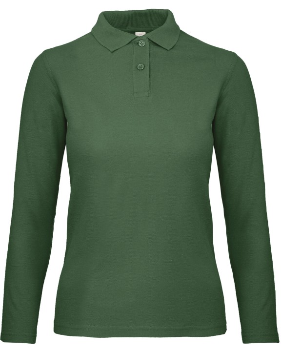 Polo personnalisable B&C Polo femme ID.001 manches longues