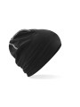 BEECHFIELD HEMSEDAL COTTON BEANIE noir/blanc personnalisable