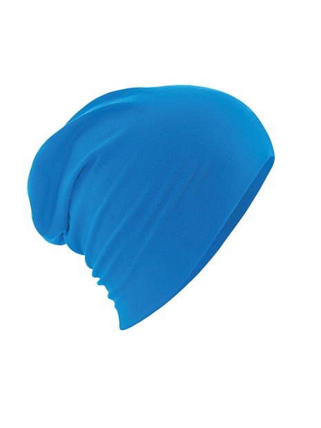 BEECHFIELD HEMSEDAL COTTON SLOUCH BEANIE bleu saphir personnalisable