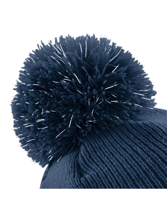 BEECHFIELD Junior Reflective Bobble Beanie Mütze, Schal & Handschuh personalisierbar