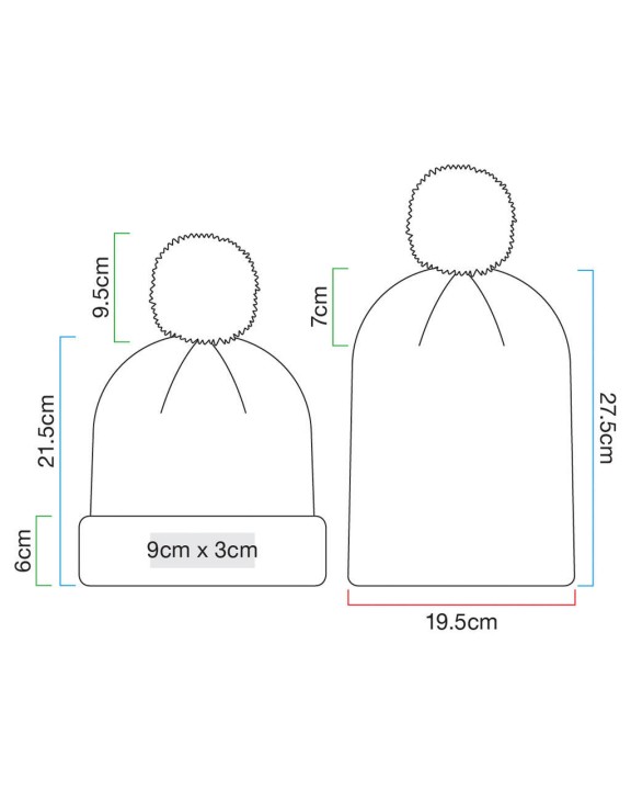 BEECHFIELD Junior Reflective Bobble Beanie Mütze, Schal & Handschuh personalisierbar