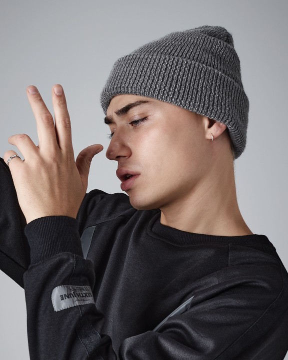 BEECHFIELD REFLECTIVE BEANIE Mütze, Schal & Handschuh personalisierbar
