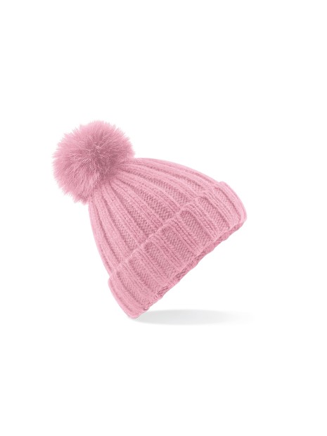 BEECHFIELD VERBIER FAUX FUR POP POM CHUNKY BEANIE  personnalisable