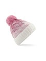 BEECHFIELD OMBRÉ BEANIE dusky pink/beige personnalisable