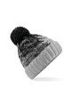 BEECHFIELD OMBRÉ BEANIE noir/gris clair personnalisable