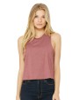 BELLA-CANVAS Women's Racerback Cropped Tank T-Shirt personalisierbar