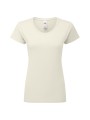 FOL LADIES ICONIC 195 RINGSPUN PREMIUM T NATURAL personnalisable