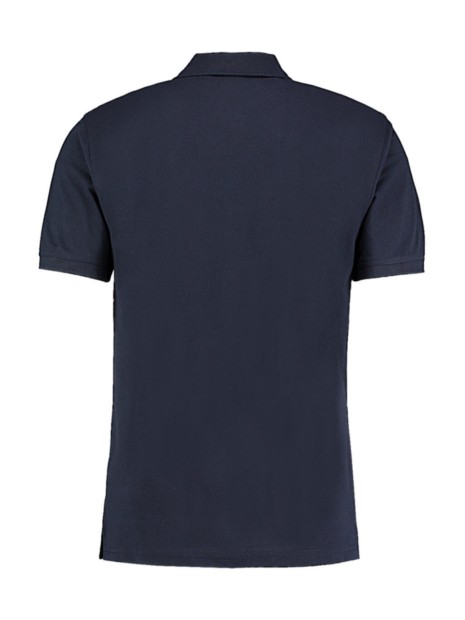 KUSTOM KIT Classic Slim Fit Polo Superwash® 60º bleu marine personnalisable