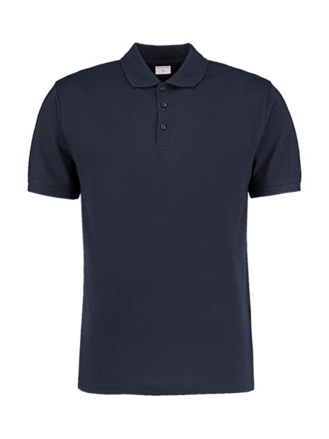 KUSTOM KIT Classic Slim Fit Polo Superwash® 60º bleu marine personnalisable