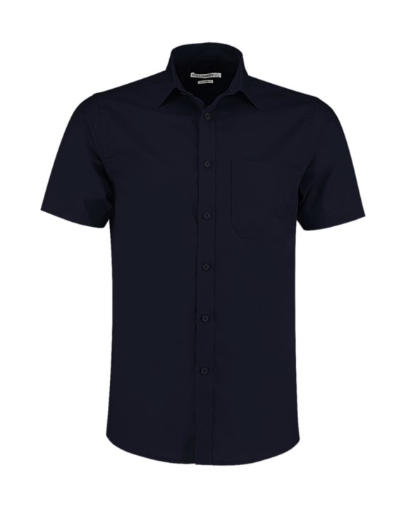 Chemise personnalisable KUSTOM KIT Tailored Fit Poplin Shirt SSL