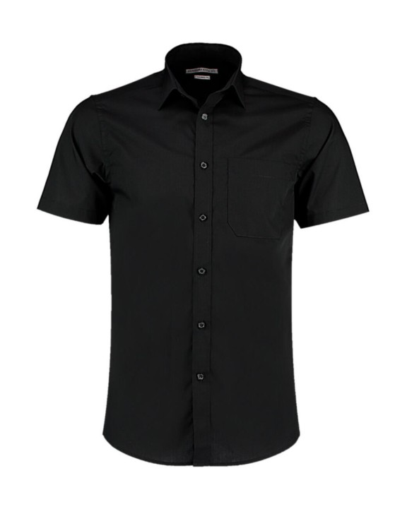 Chemise personnalisable KUSTOM KIT Tailored Fit Poplin Shirt SSL