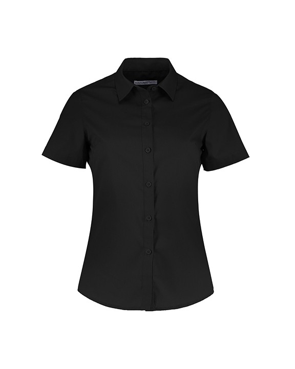 Chemise personnalisable KUSTOM KIT Women's Tailored Fit Poplin Shirt SSL
