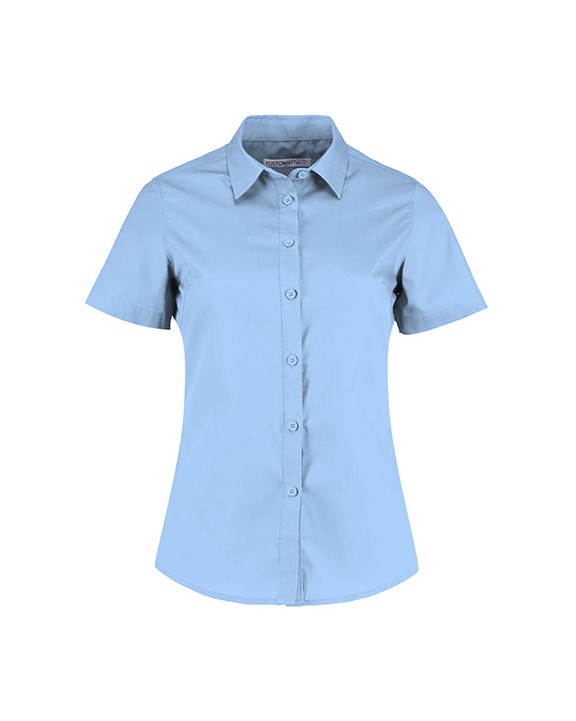Chemise personnalisable KUSTOM KIT Women's Tailored Fit Poplin Shirt SSL